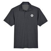 Alpha Tau Omega Fraternity Short sleeve polo shirts ATO Pima Piqué Polo in Black
