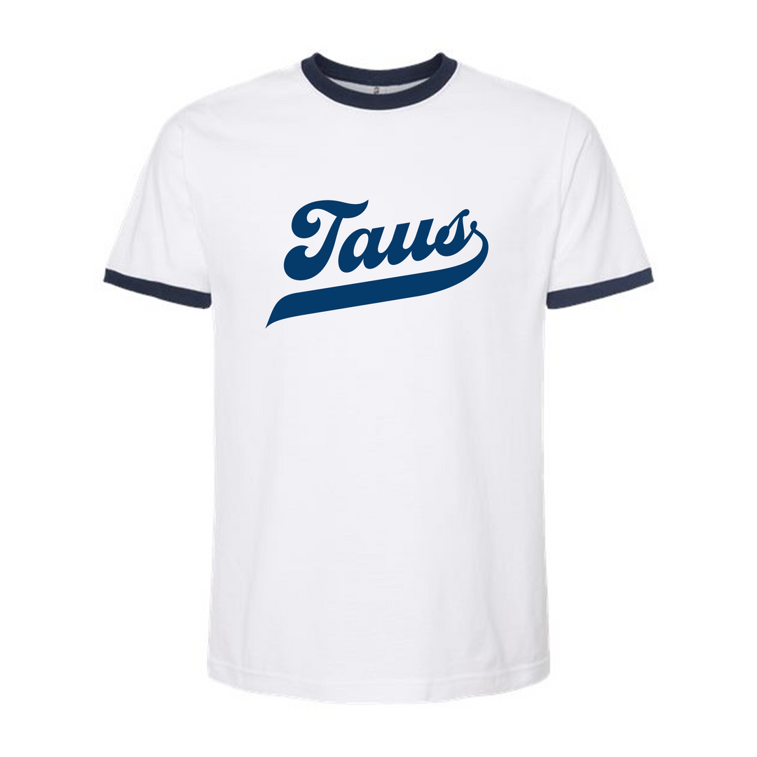 Alpha Tau Omega Vintage Script Jersey Ringer Tee