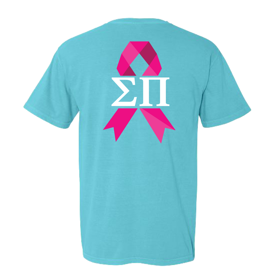 Alpha Tau Omega Azure and Pink Ribbon Tee