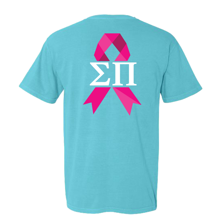 Alpha Tau Omega Azure and Pink Ribbon Tee