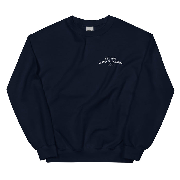 The Alpha Tau Omega Store S LIMITED RELEASE: ATO Mom Crewneck Navy