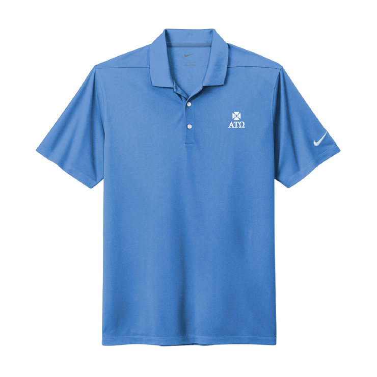 Blue dri fit polo shirt sales