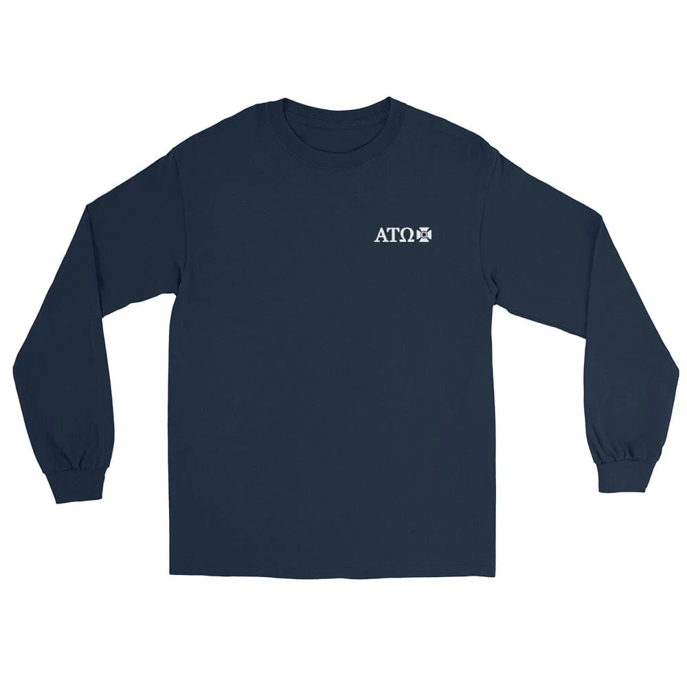 The Alpha Tau Omega Store S ATO - Navy Long Sleeve Tee