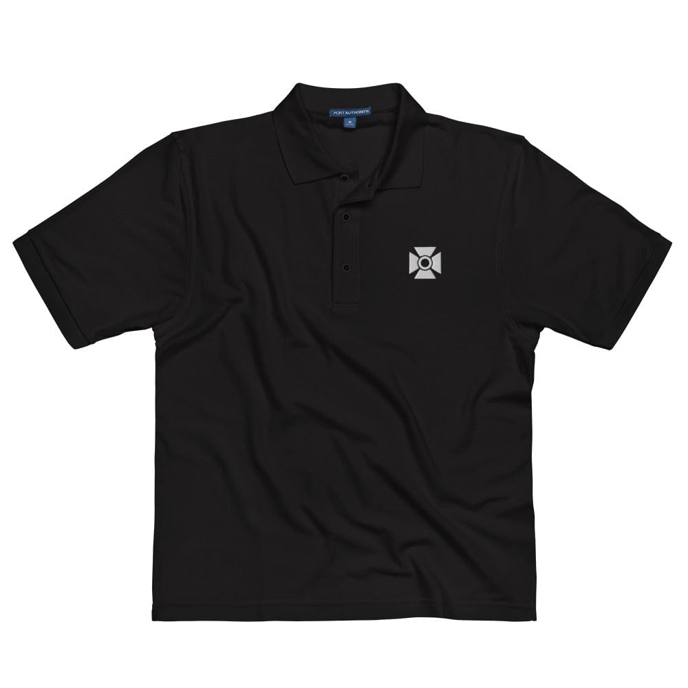 Alpha Tau Omega Fraternity Short sleeve polo shirts Small ATO Pima Piqué Polo in Black