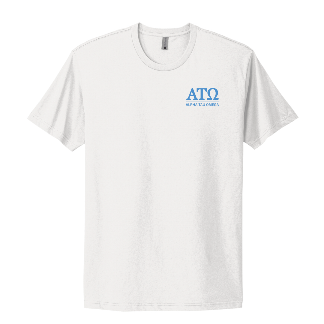 Alpha Tau Omega Fraternity Short sleeve t-shirts ATO - Letters Tee