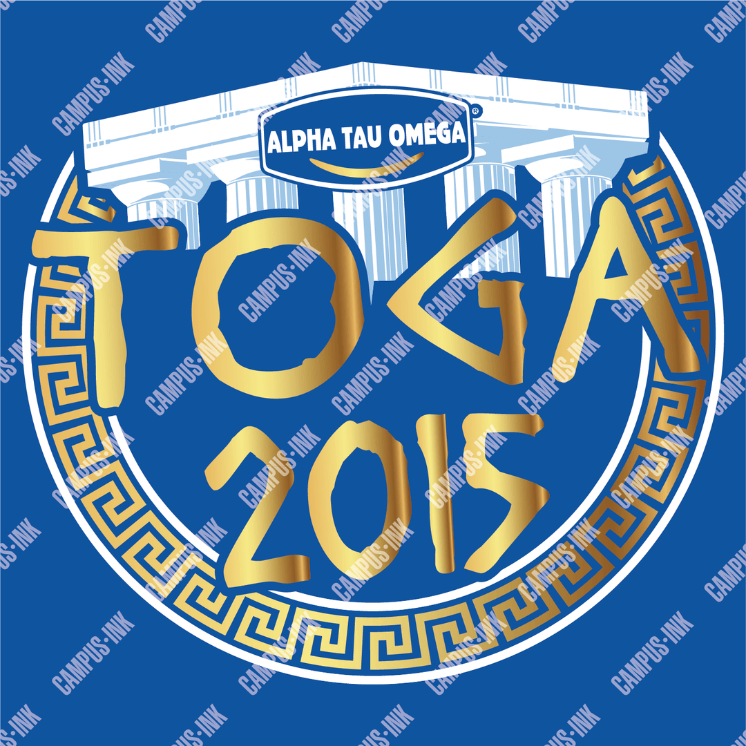 Campus Ink T-Shirt Design Alpha Tau Omega Greek Toga Design