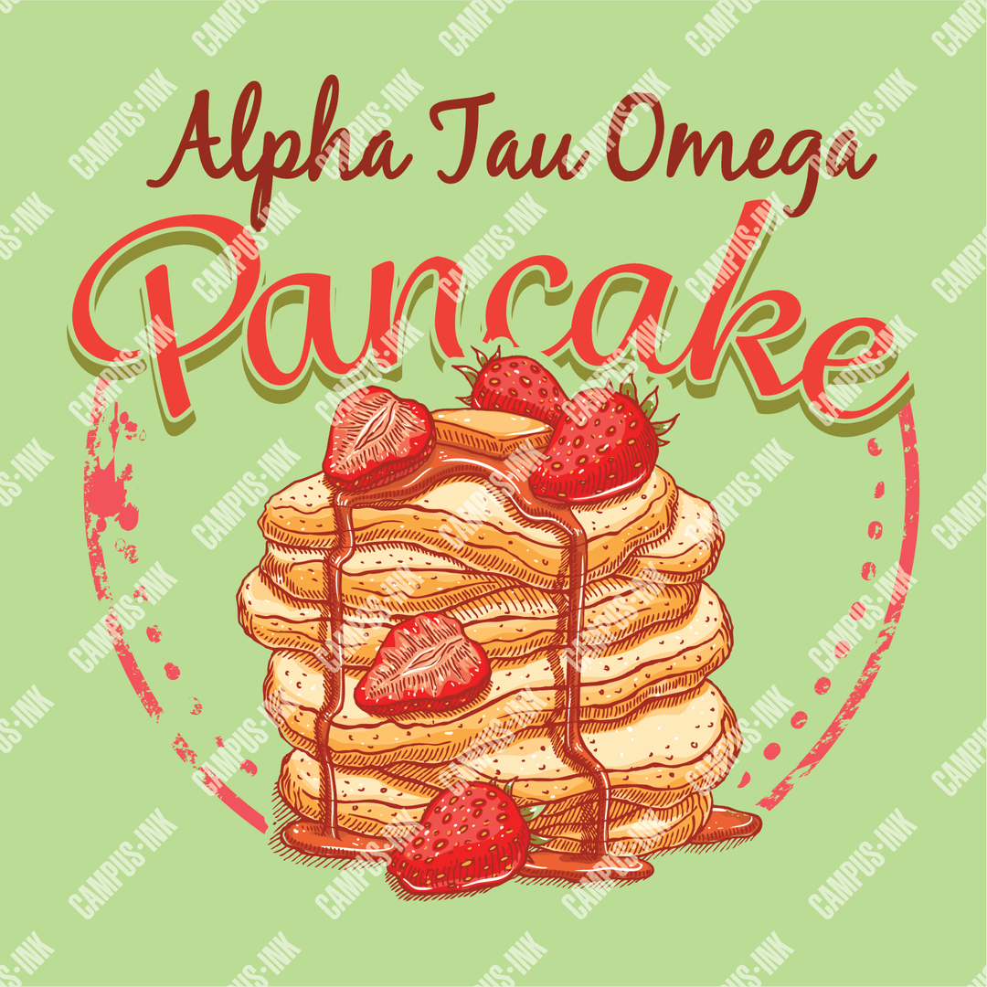 Campus Ink T-Shirt Design Alpha Tau Omega Pancake Design